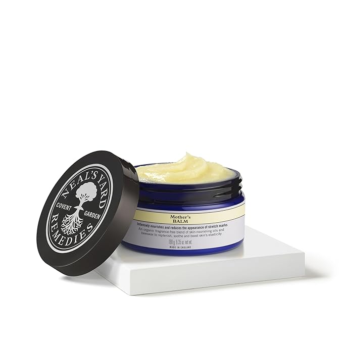Neal's Yard Mother's Balm, Helps Reduce the Appearance of Stretch Marks & Improve Elasticity, Ideal for New Moms, Fragrance Free, Cruelty-Free, 120g-VivaGrace Women