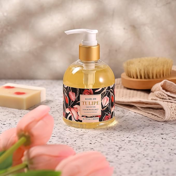 Liquid Hand Soap with Gift Box - Pure Nature's Embrace - Tulipure - 260ml/ 8.7 fl.oz