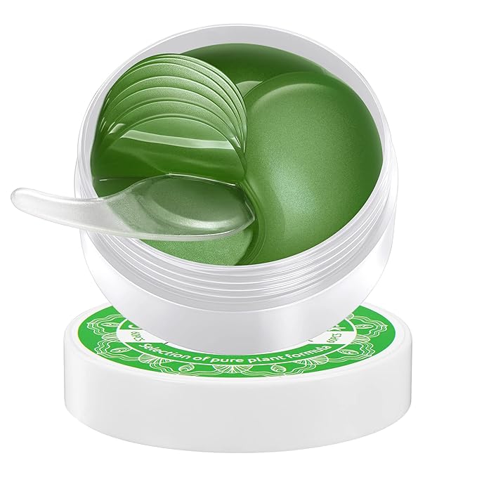 Collagen Under Eye Patches,Seaweed Eye Mask,Under Eye Pad For Dark Circles And Puffiness,Eye Gel Treatment Masks for Puffy Eyes,Under Eye Bags,Anti Wrinkle,Improve and Firm Eye Skin-VivaGrace Women