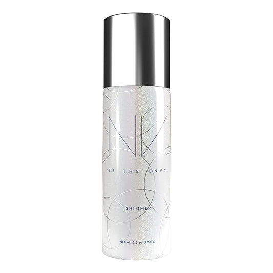 NV Perfecting Mist Shimmer Buildable Coverage Professional Airbrush Makeup with Plant-based Stem Cell Polypeptides, Vitamins A, D, E and Aloe, 1.5 ounces. SHIMMER-VivaGrace Women
