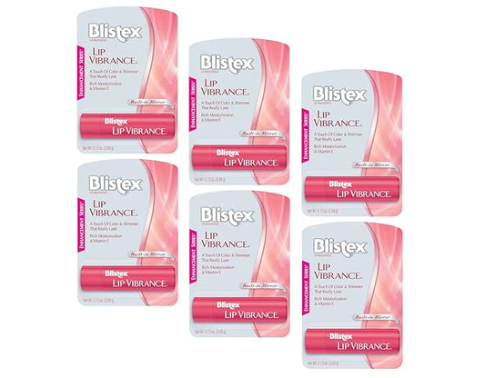 Blistex Lip Vibrance, 0.13 oz each (Pack of 6)-VivaGrace Women