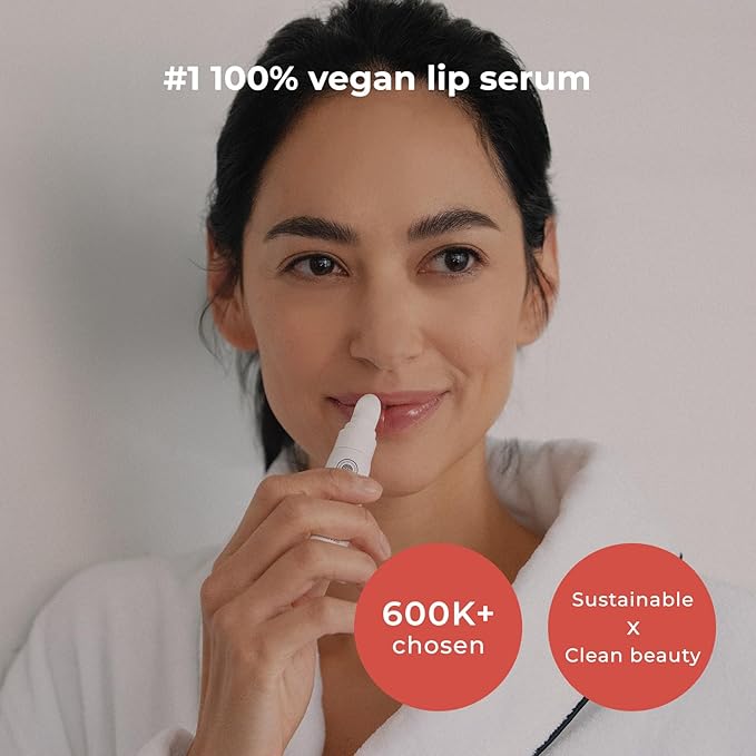 INNA ORGANIC Tinted Lip Serum, Moisturizing, Healing, Light Rosy color, 100% vegan, EWG & COSMOS Certified| Rose Geranium Essential Oils Infused Skincare | Luxury Clean Beauty-VivaGrace Women