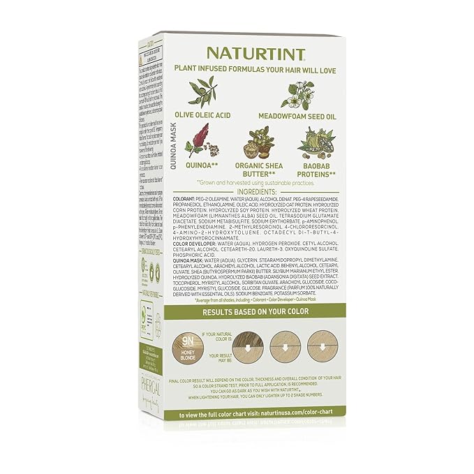 Naturtint 9N Honey Blonde Permanent Hair Color (Pack of 1), Ammonia Free, Vegan, Cruelty Free, up to 100% Gray Coverage, Long Lasting Results (Packaging may vary)-VivaGrace Women