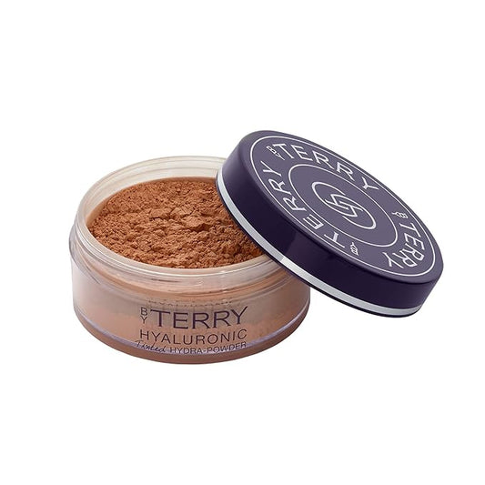 By Terry Hyaluronic Tinted Hydra-Powder, Non-Drying Loose Face Setting Powder, Blur Imperfections & Mattify, Dark, 0.35 oz-VivaGrace Women