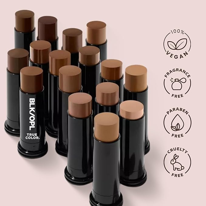 BLK/OPL Skin Perfecting Foundation Stick, SPF 15 Buildable & Blendable Face Foundation Makeup with Matte Finish - Full Coverage, Color Correcting & Sculpting - Hypoallergenic (Beautiful Bronze)-VivaGrace Women