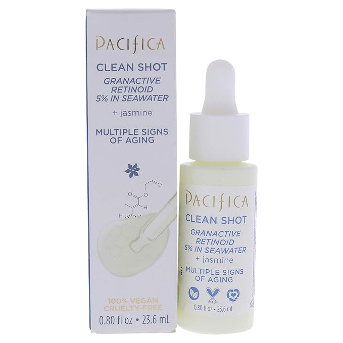 Pacifica Clean Shot Granactive Retinoid 5 Percent In Seawater Unisex, 0.8 Oz-VivaGrace Women