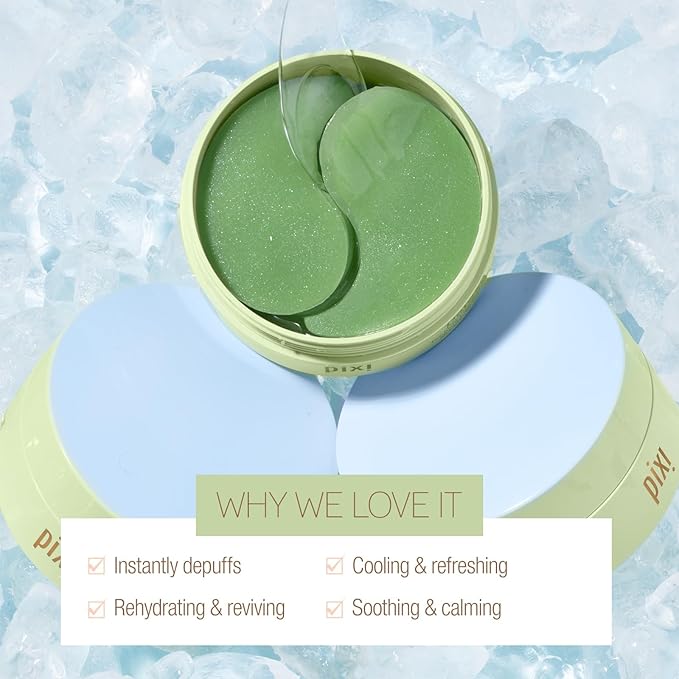 Pixi DetoxifEYE Beauty Hydrogel Under-Eye Patches, 30 Pairs, 60 Patches-VivaGrace Women