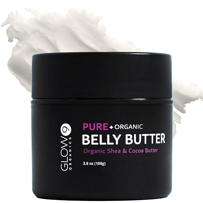 Belly Butter for Pregnancy, 100% Organic Stretch Mark Cream, Maternity Skincare for Itchy Skin & Scars, Safe Daily Ritual for Moms, 3.8oz-VivaGrace Women