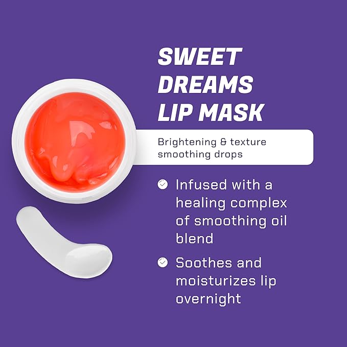 Sweet Dreams Sleeping Lip Mask - Overnight Lip Mask - Organic Lip Balm & Moisturizer - Hydration - Rich in Antioxidants - Paraben & Sulfate Free - Travel Size - For Men & Women - 0.7 oz-VivaGrace Women