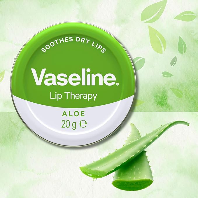Lip Therapy Aloe Vera Tin 20g - Pack of 2 with OY fidget keyring - Imported from UK-VivaGrace Women