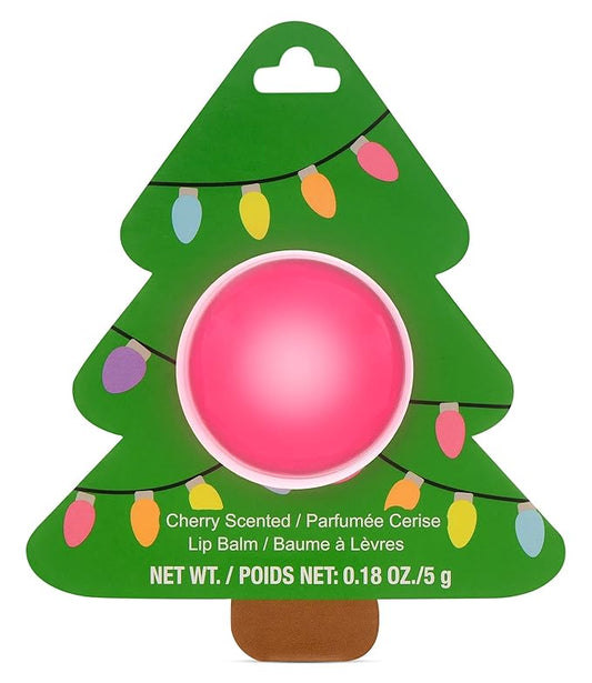 iscream Christmas Joy Rosy Tree Ornament Shaped Cherry Scented Lip Balm-VivaGrace Women