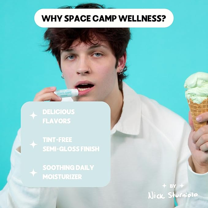 Wellness Jumbo Lip Balm - Frosted Mint Organic Flavored Balm (2 Pack)-VivaGrace Women