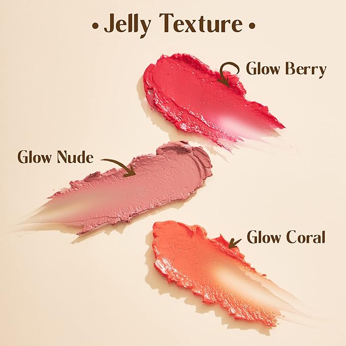 Vegan Tinted, Lip Moisturizer Gifts Sets & Hydrating Lip Balm Set, Natural Lip Balm for Dry Cracked with Argan Oil, Sunflower Oil and Hyaluronic, Not Tested on Animals (3 Packs)-VivaGrace Women