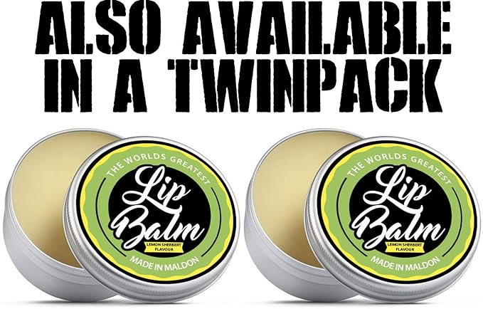 Lip Balm - Lemon Sherbet Flavoured Natural & Organic Lip Moisturizer Balm | Made with Shea Butter Beeswax Jojoba oil & Hemp Seed Oil, The Beard & the Wonderful Lip Balms for Dry & Cracked Lips | 15mL-VivaGrace Women