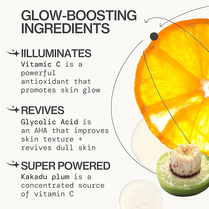 Pacifica Vitamin C Face Serum - Glow Baby Booster Facial Serum - Glycolic Acid Serum For Face - Dark Spot Corrector Anti Aging Brightening - Dermatologist Tested, Fragrance Free, Clean Skin Care Vegan-VivaGrace Women