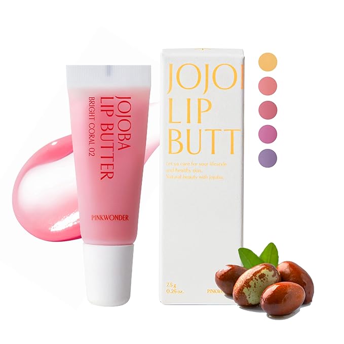 Jojoba Lip Butter (Bright Coral 02)-VivaGrace Women