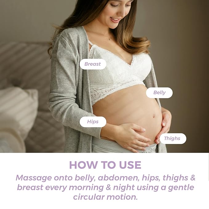 Leska Maternity Set | Belly Lotion, Stretch Mark Defense Cream, All-Over Toning Gel | All Maternity Stages Skin Care System for Pregnancy & Postpartum | New Mom Gifts (Set of 3, 4oz each)-VivaGrace Women