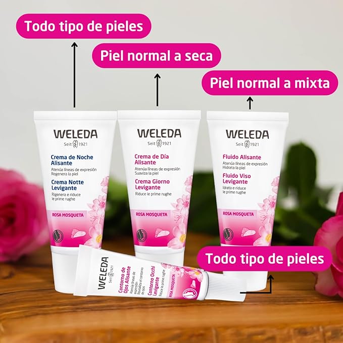 Weleda Wild Rose Smoothing Eye Cream, 0.34 Oz, 0.34 Ounces-VivaGrace Women