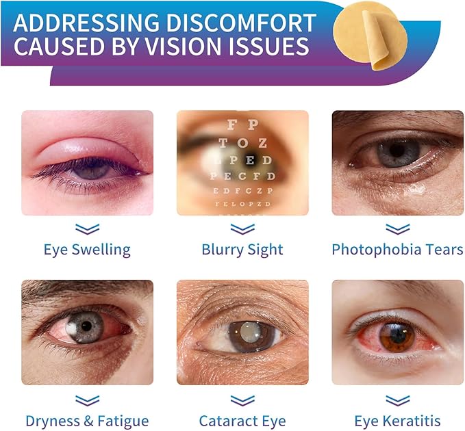 Eye Care Patch 20PCS Eye Pads for Tired Eyes & Dry Eyes Eye Cooling Pads for Puffy Eyes, Office Eye Relief & Refresh Refresh and Revitalize Tired Eyes-VivaGrace Women