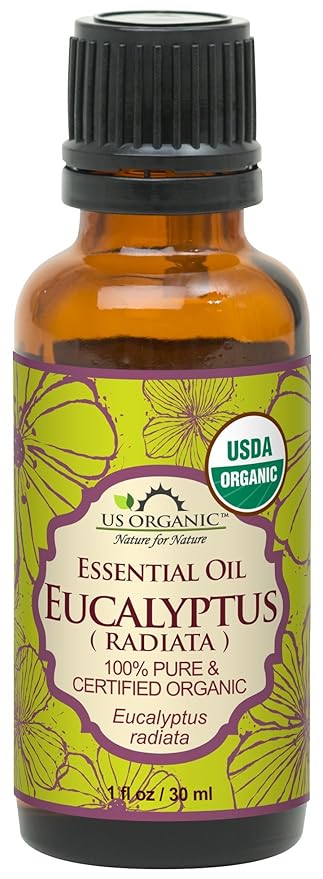 US Organic 100% Pure Eucalyptus Essential Oil (Radiata) - USDA Certified Organic, Steam Distilled - W/Euro droppers (More Size Variations Available) (30 ml / 1 fl oz)-VivaGrace Women
