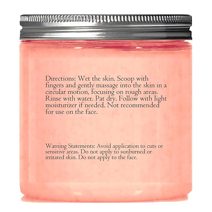 Himalayan Salt Scrub 10 oz - UNCOVER ULTIMATE SKIN HYDRATION and bestow glowing, healthier skin - The best stocking stuffer.-VivaGrace Women