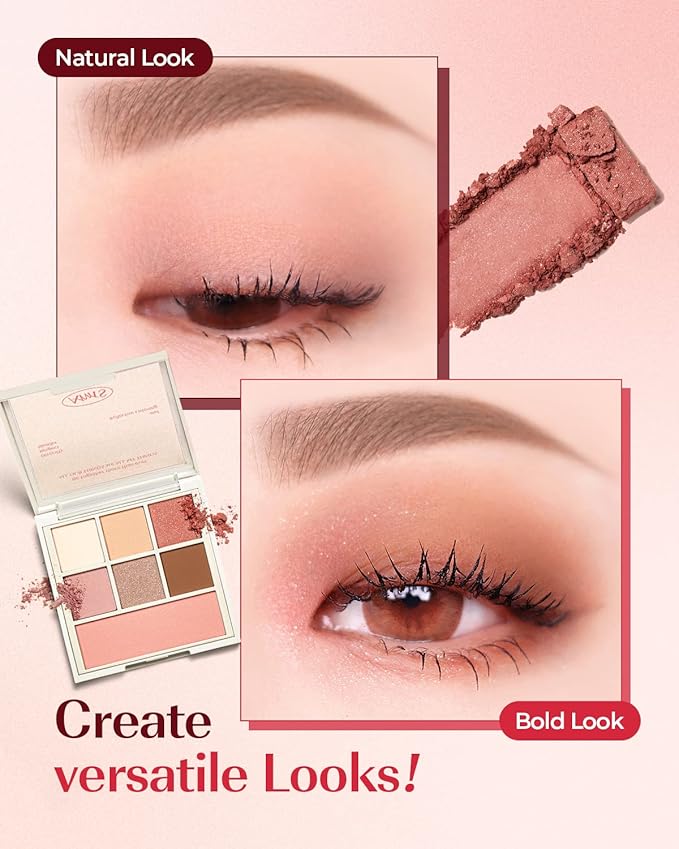 AMTS Eyeshadow Off Sienna & Misty Lavender Palettes Set, Valentine's gifts for teen girls, women | Matte Shimmer Metallic, Long Lasting-VivaGrace Women