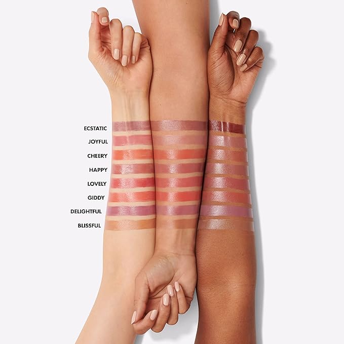 e.l.f. Hydrating Core Lip Shine, Conditioning & Nourishing Lip Balm, Sheer Color Tinted Lip Moisturizer, Ecstatic, 0.09 Oz-VivaGrace Women