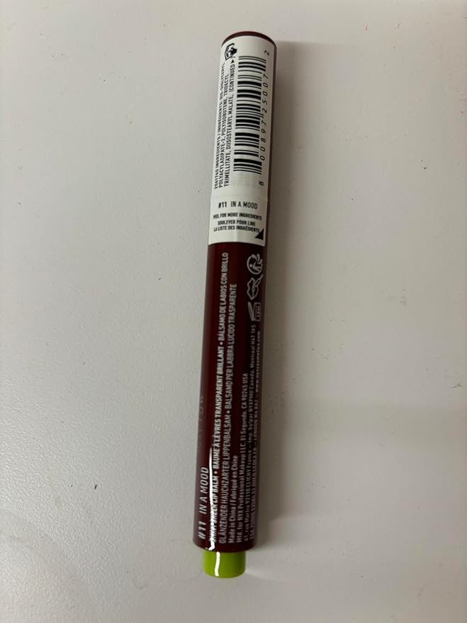 NYX PROFESSIONAL MAKEUP Fat Oil Slick Click, Lightweight, Buildable, Pigmented Vegan Lip Balm - In A Mood-VivaGrace Women