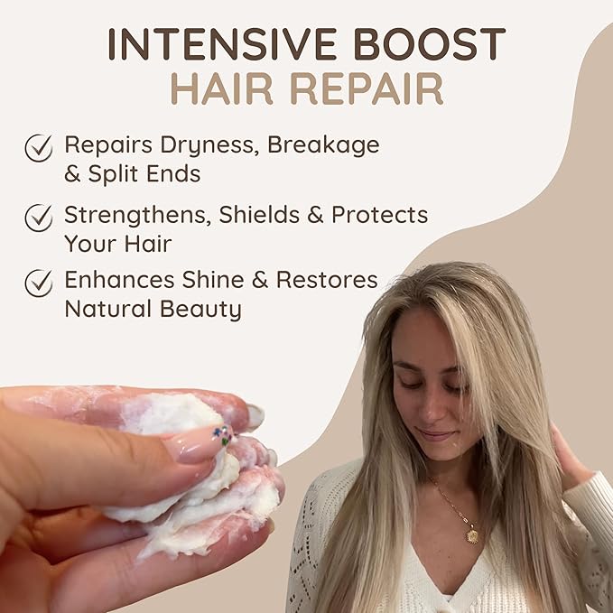 VITAMINS hair cosmetics Keratin Hair Mask - Deep Repair Conditioner with Biotin & Castor Oil - For Damaged, Dry, Curly, Straight, Thin & Fine Hair - Intense Collagen Protein Treatment-VivaGrace Women