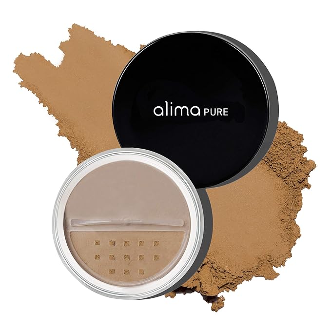 Alima Pure Matte Foundation Loose Mineral Powder Foundation Makeup, Loose Powder Makeup Oil Free Talc Free Powder, Natural Makeup Mineral Foundation Full Coverage Natural Foundation Powder .15 oz/4.5g-VivaGrace Women