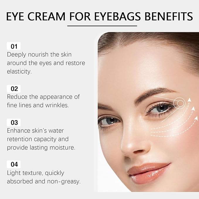 Eyephalt Eyebag Cream for Puffiness, Dark Circles & Fine Lines, Wrinkle, Anti-Aging Under Eye Moisturizer-VivaGrace Women