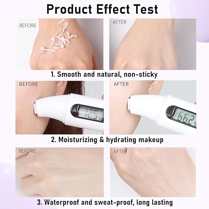 Primer Face Makeup Base, 3 In 1 Isolation Cream Color Corrector, Makeup Primer Skin Tone Correcting and Brightening Primer, Oil Control Moisturizing Face Primer to Hide Wrinkles and Fine Lines-VivaGrace Women