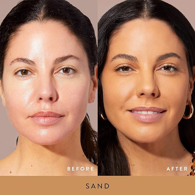 LAURA GELLER NEW YORK Baked Double Take Powder Foundation - Sand - Buildable Medium to Full Coverage - Matte Finish-VivaGrace Women