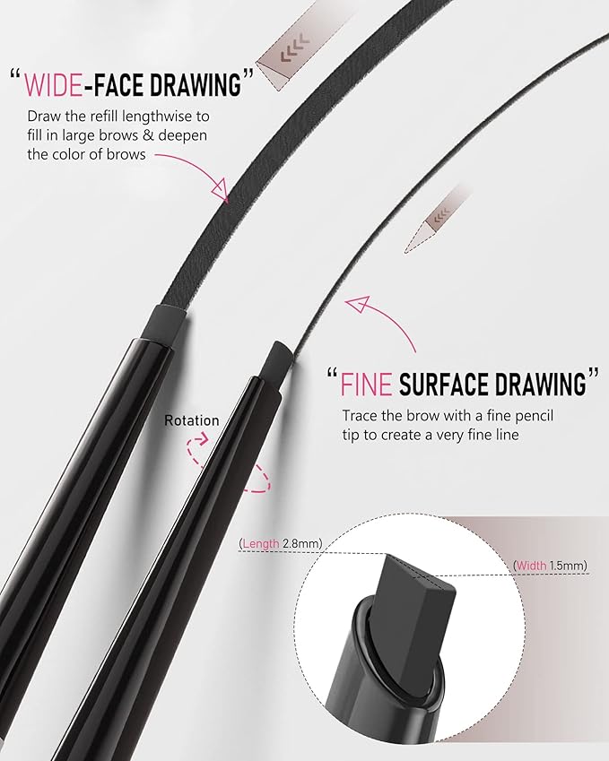 Black Eyebrow Pencil - Women's Waterproof Brow Pencils-VivaGrace Women