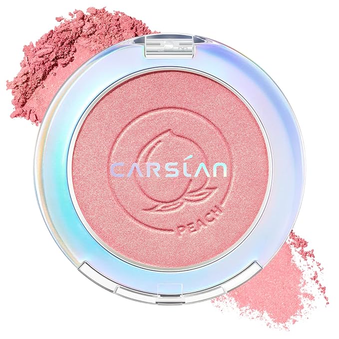 Face Blush, Powder Blush Makeup, Longlasting Highly Pigmented Face makeup, Smooth, Vegan & Cruelty Free, 1 Count, 06 PEACH-VivaGrace Women