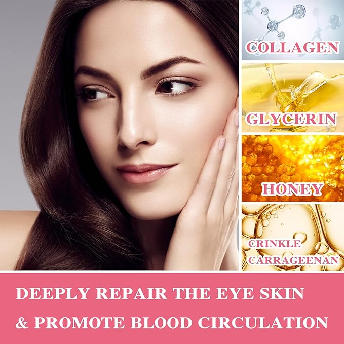 Under Eye Patches 60 Pcs,Pink Eye Mask,Puffy Eyes & Dark Circles Treatments,Improve Reduce Smooth Wrinkles,Fine Lines and Under Eye Bags,Hydrating & Moisturizing,Firm Eye Skin Care for Women and Man-VivaGrace Women