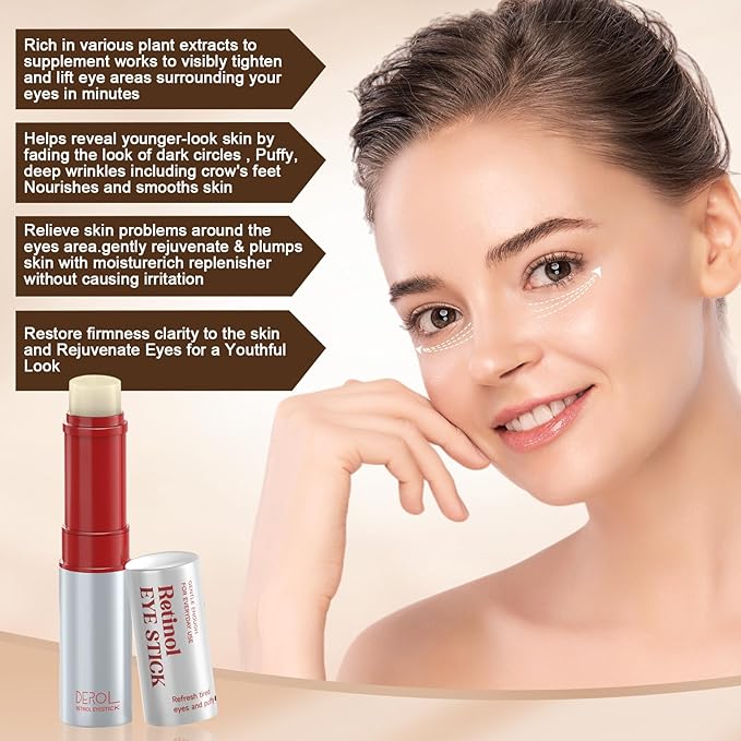 Retinol Eye Cream, Wrinkle Repair Eye Cream for Dark Circles, Under Eye Bag Cream with Retinol & Hyaluronic Acid, Eye Cream Anti Aging to Fight Fine Lines, Reduce Eye Bags,Wrinkles in 3-4 Weeks-VivaGrace Women