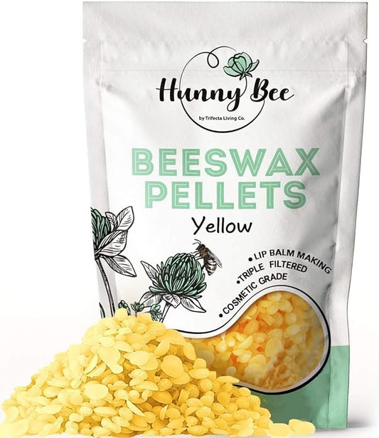 Trifecta Living Co.'s Beeswax Pellets - 100% Pure Bees Wax Perfect for DIY Candles, Skincare, and More! Discover The Creative Possibilities with Our Versatile, Pure Beeswax Pellets, (Yellow, 1lb)-VivaGrace Women