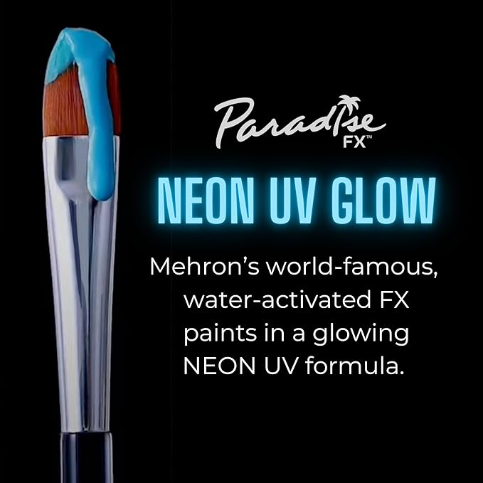 Mehron Paradise FX UV Neon Glow – Neon UV Celestial 1.4 oz | Water Activated Black Light UV Paint for Raves, Costumes, SFX, Halloween, Stage, Theater & Cosplay-VivaGrace Women