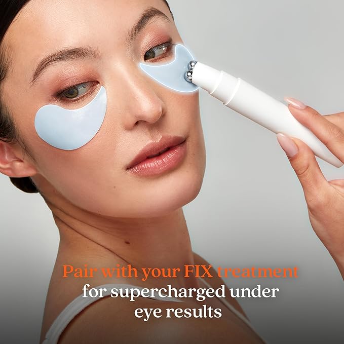 NuFACE IonPlex Hydra-Gel Power Under Eye Patches - Gel Under Eye Mask for Puffy Eyes & Dark Circles - Cooling Wrinkle Patches & Hydrating Treatment Pads to Energize, Brighten & Tighten (60 Count)-VivaGrace Women