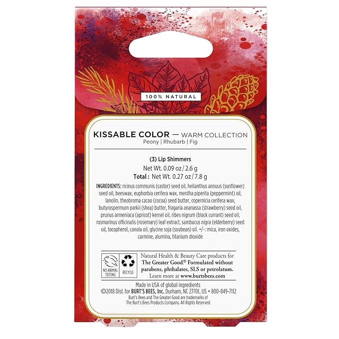 Burt's Bees Kissable Color Warm Holiday Gift Set-VivaGrace Women