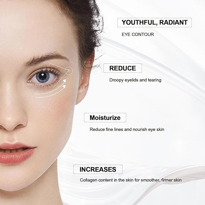 Instant Firm Eye Cream, Temporary Eye Tightener,Instant Firm Eye Tightening Cream for Firm Under Eye Firming, Reduce Fine Lines,2pcs-VivaGrace Women