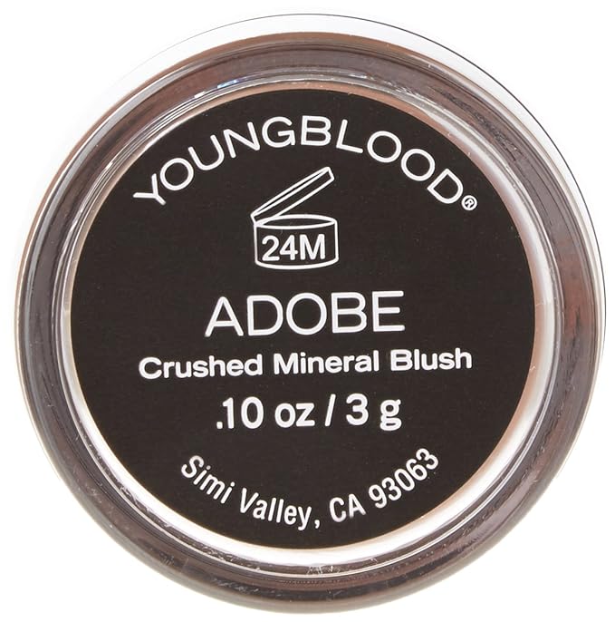 Youngblood Crushed Mineral Blush, Adobe, 3 Gram-VivaGrace Women
