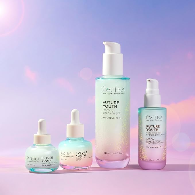 Pacifica Future Youth Gravity Rebound Face Serum – Multi-Peptide Firming Facial Serum for Fine Lines, Anti-Aging & Elasticity Vegan & Cruelty-Free Dermatologist Tested-VivaGrace Women