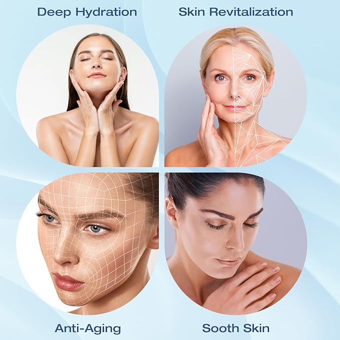 Hydrogen Face Mist Hydrating Spray,with Hydrogen Water Tablets, H2 Water Facial Spray for Deep Hydration,Anti-Aging Antioxidant Rejuvenation,Portable Design-VivaGrace Women