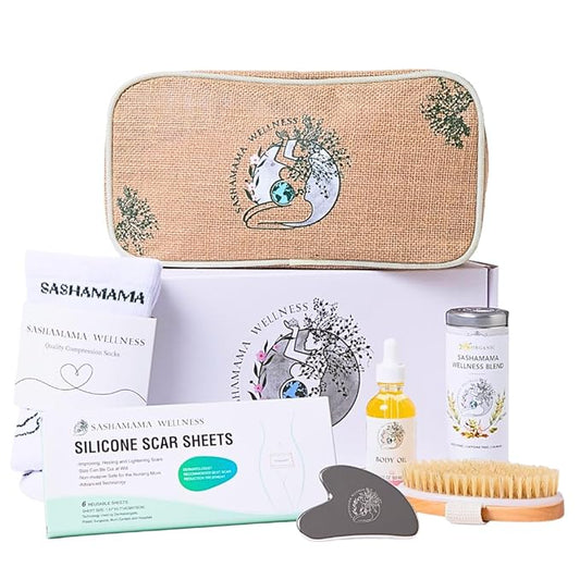 Luxury Baby Shower Gifts- Pregnancy Gift Box for First Time Moms- Pregnancy Must Haves - PostPartum Recovery Care- Postpartum Essentials - Prenatal and PostPartum Gift - Sashamama Gifts for mom-VivaGrace Women