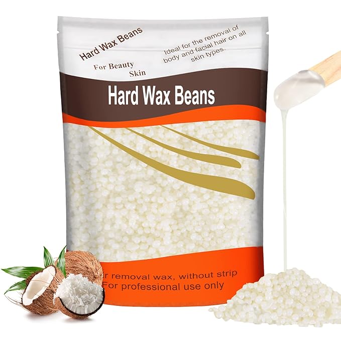 Hard Wax Beads for Hair Removal, Wax Beans for Sensitive Skin, 300g (10 Oz)/bag (Coconut), Unisex, Full Body Waxing, Painless and Effective for Sensitive Skin Hair Removal-VivaGrace Women