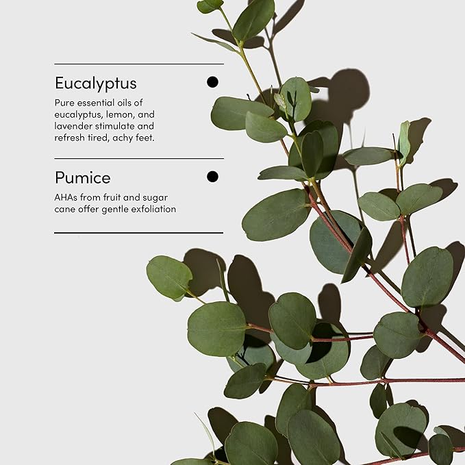 LATHER Foot Scrub with Pumice Stone - Gentle Exfoliating Foaming Foot Scrub for Skin - Cracked Heel Repair for Smooth, Soft Feet - Pedicure Foot Spa | 4 Oz-VivaGrace Women