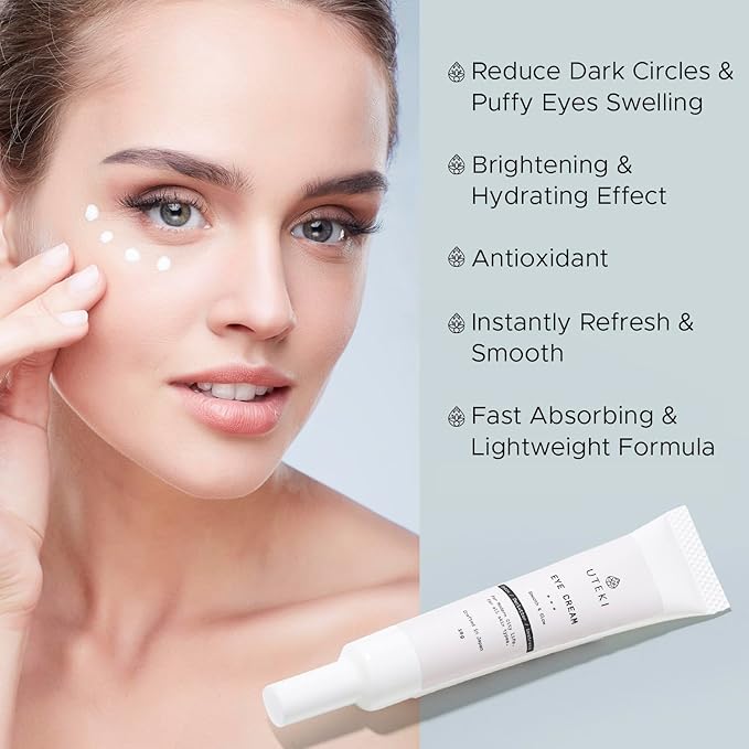 Japanese Anti Aging Firming Eye Cream - Anti Wrinkles & Puffiness - Minimize Bags Under Eyes Fine Lines & Dark Circles - Hydrating and Brightening with Collagen & Arginine (0.35 Fl Oz -10 g)-VivaGrace Women