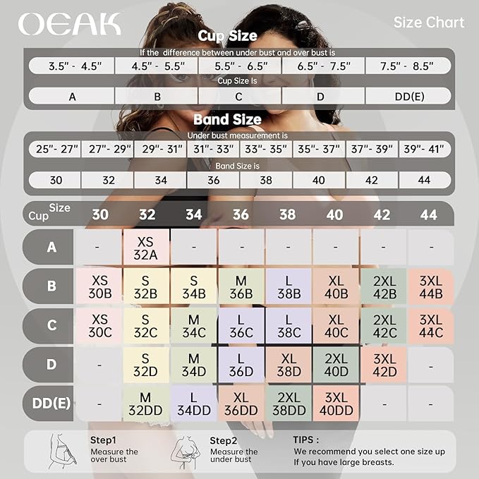 OEAK Womens Deep V Bras Wireless Comfortable Bra Supportive No Underwire Bras Tshirt Push Up Bralettes Plunge Seamless Bra-VivaGrace Women